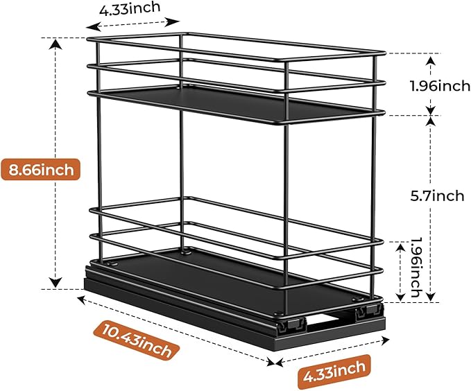 Mystozer Pull Out Spice Rack Organizer - Image 3
