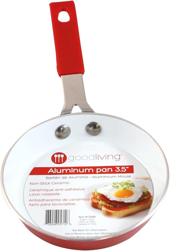 Good Living 3.5" Fast-Heating Aluminum Single-Egg Pan, Colors Vary, Non-Stick - Image 3