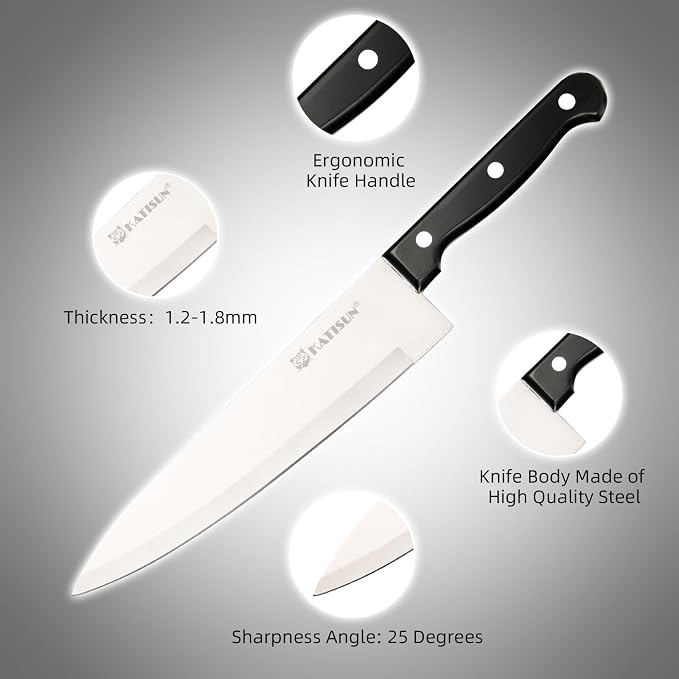 19-Piece Knife Set, German Steel, Durable and Dishwasher Safe, Knife Sets - Image 4
