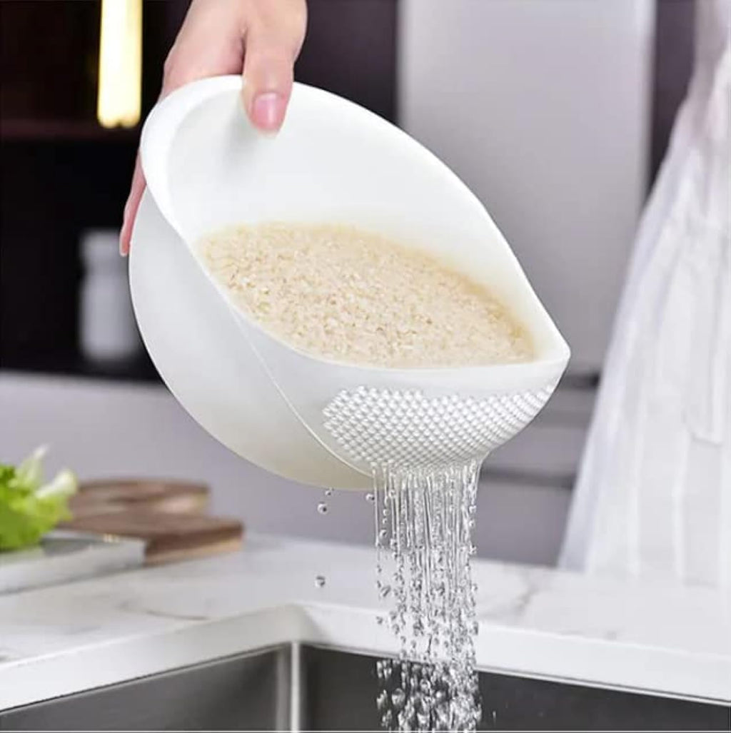 Kitchen Colander Bowl Combo Strainer for Rice, Pasta, Vegetables