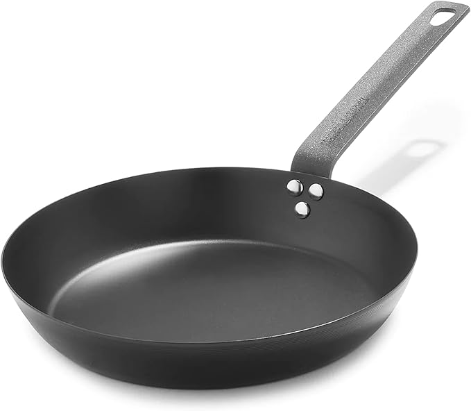 Merten & Storck Pre-Seasoned Carbon Steel 10” Frying Pan Skillet, Use on by MertenStorck