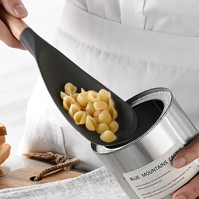VOVOLY Cooking Spoon for Nonstick Cookingwares, Silicone Spatula Spoon for - Image 9