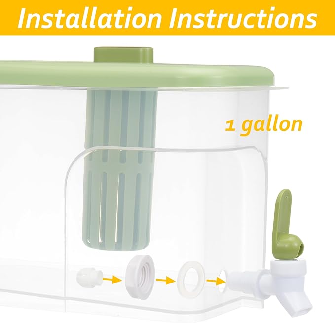 2 Pack Drink Dispenser for Fridge 1 Gallon Water Dispenser for Party Upgraded - Image 6
