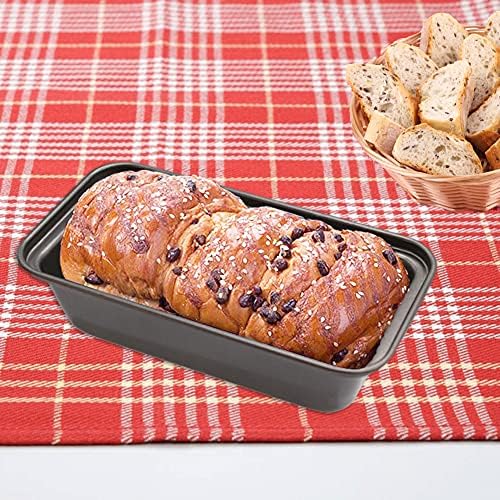 Zddaoole 6 PCS Mini Nonstick Carbon Steel Baking Bread Pan,Mini Loaf