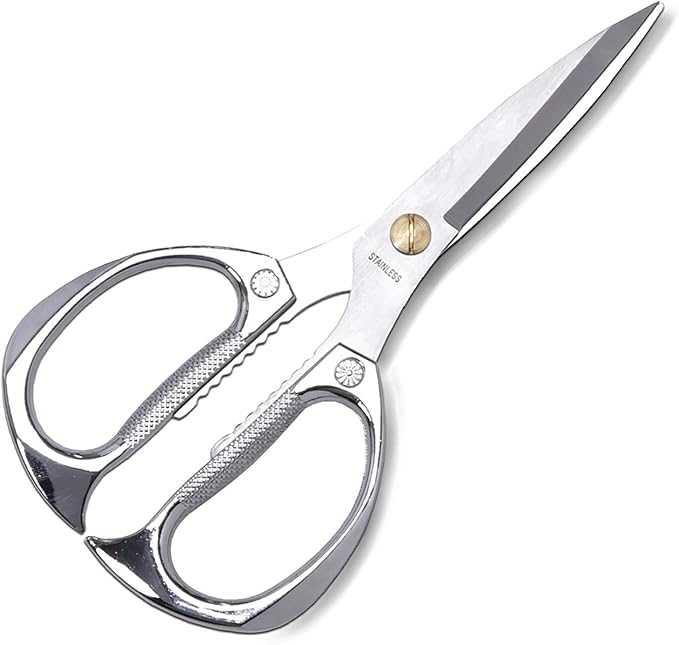 7.5in Stainless Steel Kitchen Scissors, Heavy Duty Shears by KISTARCH