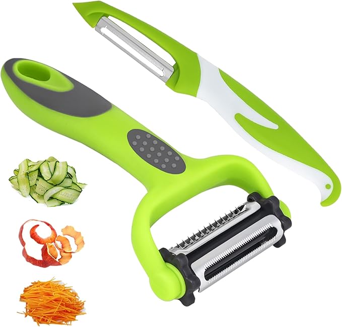 Razor-Sharp​ 4 In 1 Veggie Peelers by SAIOTER
