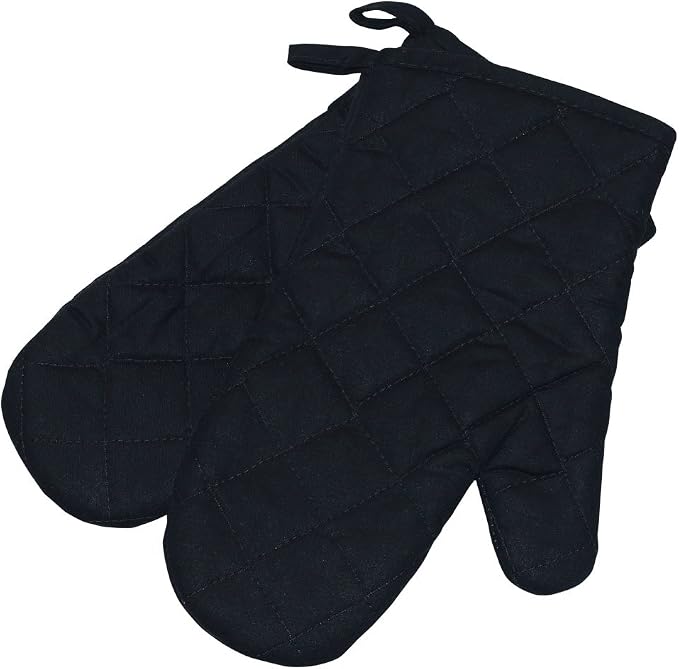 Oven Mitts, Premium Heat Resistant Kitchen Gloves Cotton & Polyester Quilted - Image 2