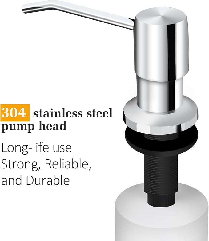 Soap Dispenser for Kitchen Sink, Built in Sink Soap Dispenser Lotion Dispenser - Image 3