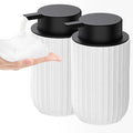 Ceramic Foaming Soap Dispenser, 12 oz Bathroom Foam Hand Soap Dispenser by Dlirho