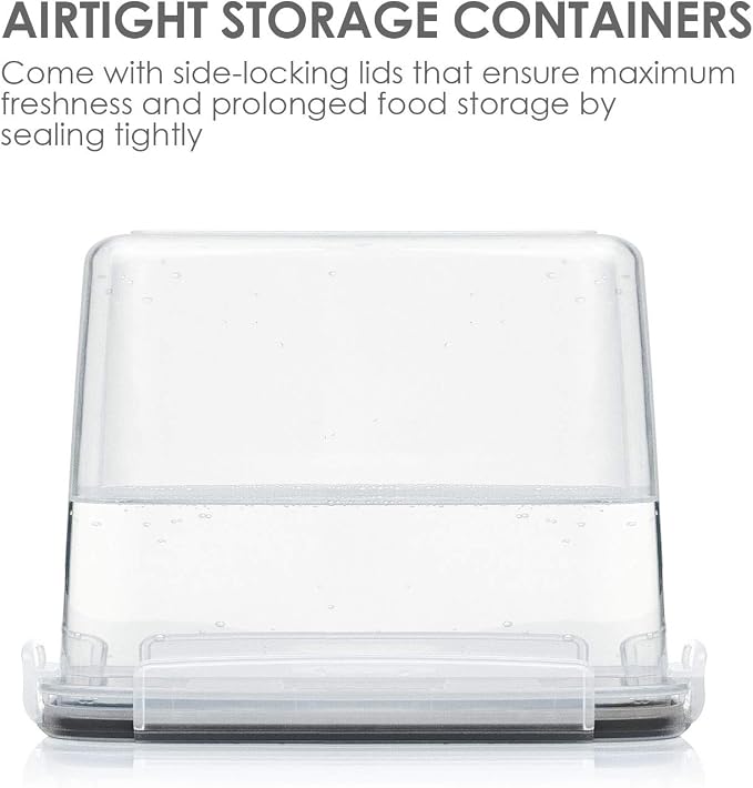 Vtopmart Food Storage Containers 3.3 quart / 3.6L, 4 Pieces BPA Free Plastic - Image 7