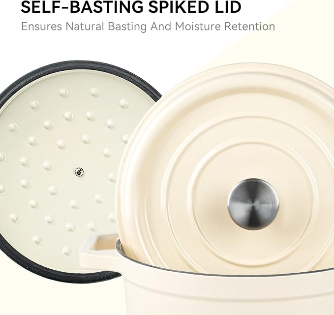 Miereirl 6.5 Quart Enameled Dutch Oven Pot - Image 6