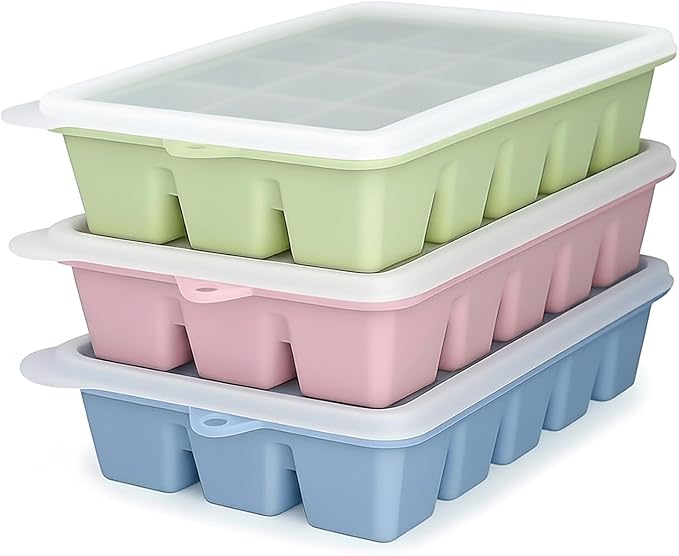 Upgraded Silicone Ice Cube Trays by ARTLEO