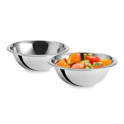 OCS Parts 0.75 Quart Mixing Bowls | Set of 2 | 7-Inch Stainless Steel by OCSParts