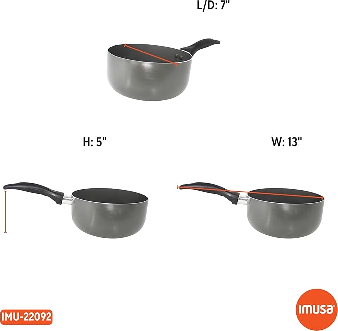 IMUSA 2.0 Qt PFAS Free Ceramic Nonstick Saucepan, Small Pot - Image 8