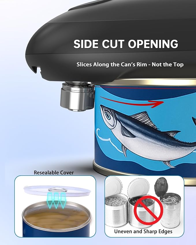 CIRCLE JOY Electric Can Opener, One-Touch Automatic Can Opening - Image 2