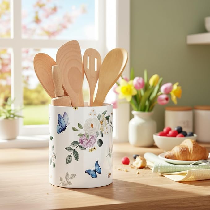 WILLBOND Butterfly Spring Kitchen Decor Acrylic Butterfly Kitchen Utensil by Willbond+Technology+Limited
