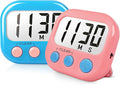 2 Pack Classroom Timers for Teachers Kids Large Magnetic Digital Timer Blue Pink by AOUCE