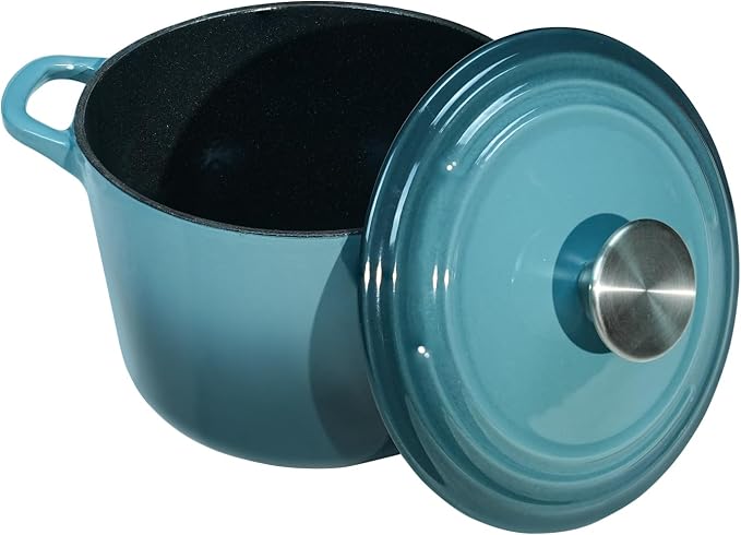 Flavehc Dutch Oven Pot with Lid 1.8 qt Cast Iron Dutch Oven - Image 5