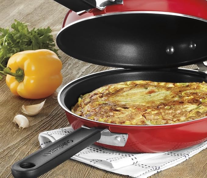 Cuisinart FP2-24R 10-Inch Nonstick Set Frittata Non-Stick Sauce Pan - Image 6