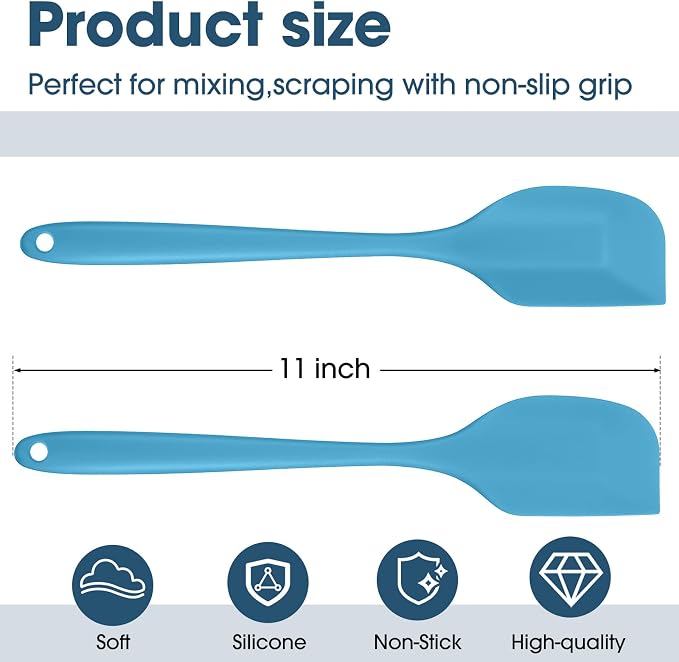 Irenare 30 Pcs Silicone Spatulas 11 Inch Large Rubber Spatulas Heat Resistant - Image 2
