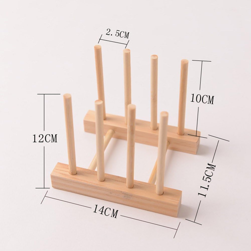 YWSHF Bamboo Wooden Dish Rack Drying for Kitchen
