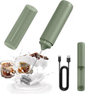 CIRCLE JOY Rechargeable Milk Frother Hanheld, Dual Ring Electric Coffee Frother by CIRCLEJOY