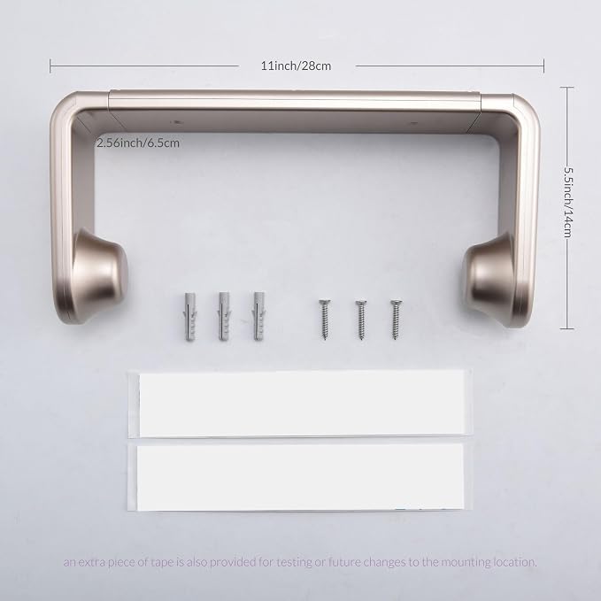 simpletome Paper Towel Holder ONE Hand Tear Adaptive Tension Arm Adjustable - Image 6