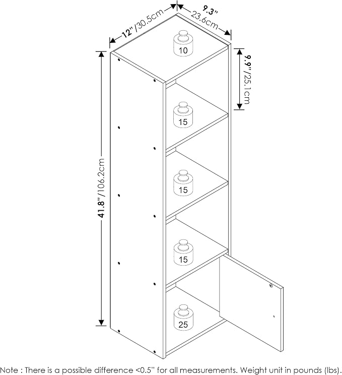 Furinno Luder Shelf Bookcase - Image 3