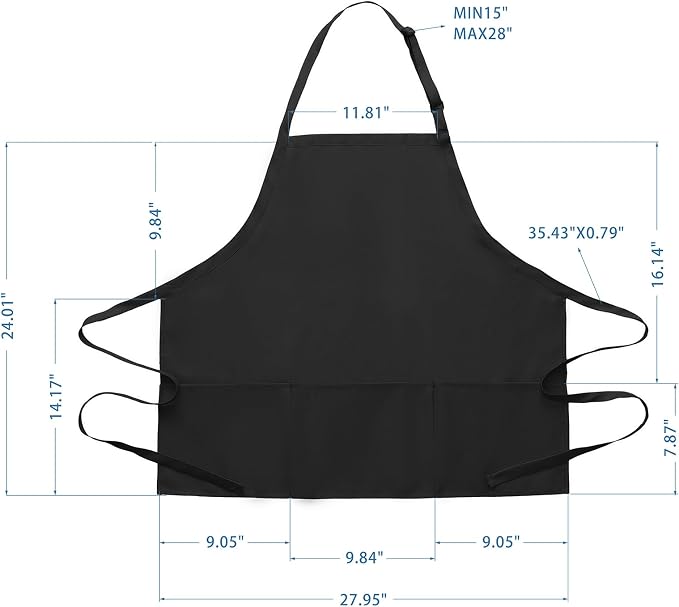 BOHARERS Kitchen Cooking Apron Unisex Adjustable chef apron - Image 7