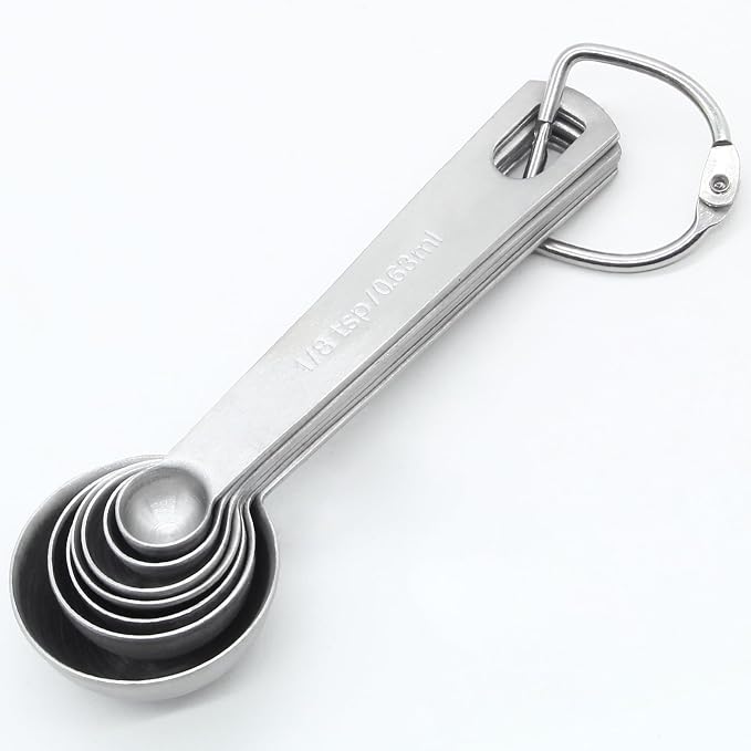 Luomorgo 7 Pcs/Set Measuring Spoons Set, Stainless Steel Measuring Spoons & - Image 5