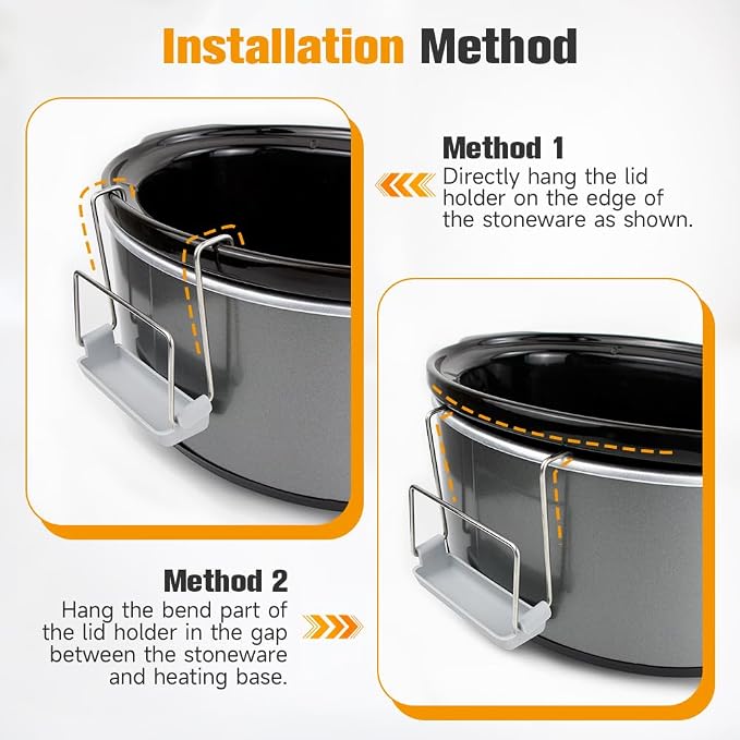 SOPHICO Slow Cooker Lid Holder for Cooking, Hand Free Pot Lid Organizer - Image 7