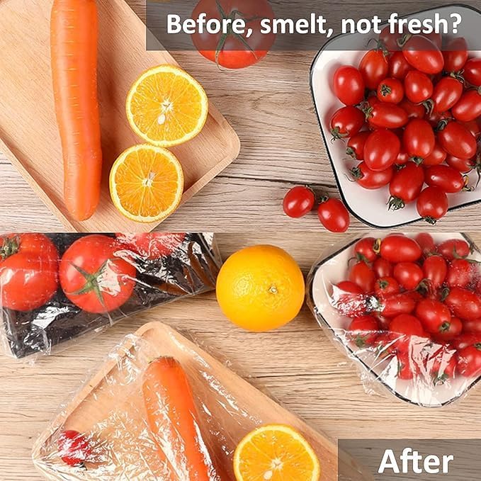 Fresh Keeping Bags, Plastic Sealing Bags Food Cover, Universal Kitchen Wrap - Image 6