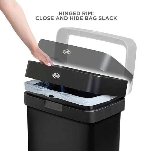 Clorox 13 Gallon Trash Can - 50L Slim Open Top Garbage Bin - Image 6