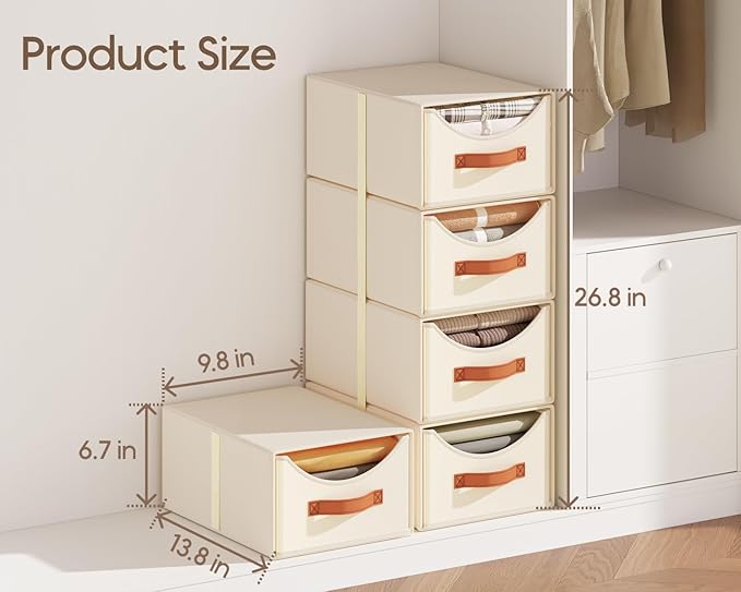Homsorout Stackable Storage Drawers - Image 3