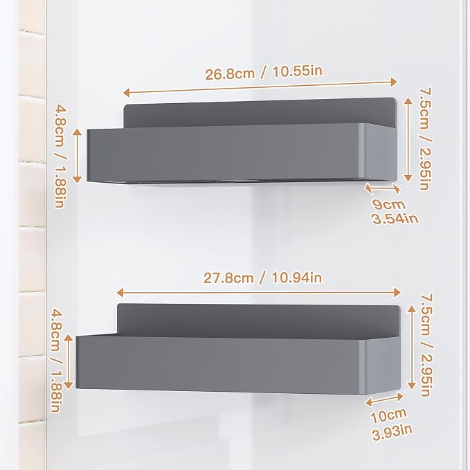 Mystozer Magnetic Spice Rack for Refrigerator, Kitchen Organizer and Storage - Image 2