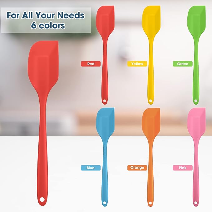 Irenare 84 Pcs Mini Silicone Spatulas Bulk 8.3 Inch Heat Resistant Scrapers - Image 3