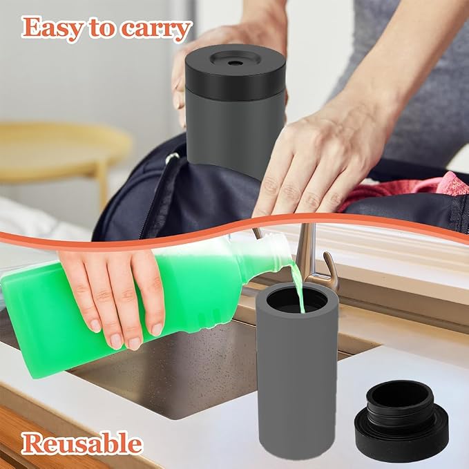 Dish Soap Dish Dispenser, Silicone Squeeze Washing Up Liquid and Hand Soap - Image 4