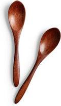 2 PCS Small Wooden Spoons, 5.8 Inch Honey Spoons by HEFILD
