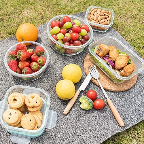 24pc Glass Food Storage Containers with Locking Lids