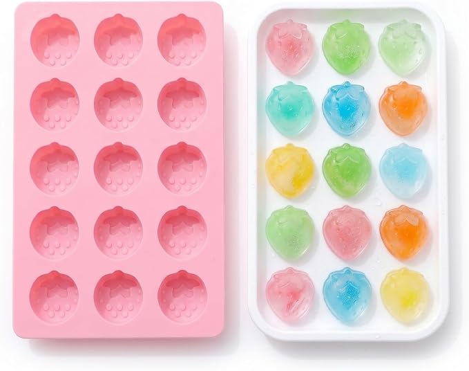 Cute Ice Cube Trays Silicone Chocolate Mold Wax Melt Molds Easy Release Ice by MayeBridge