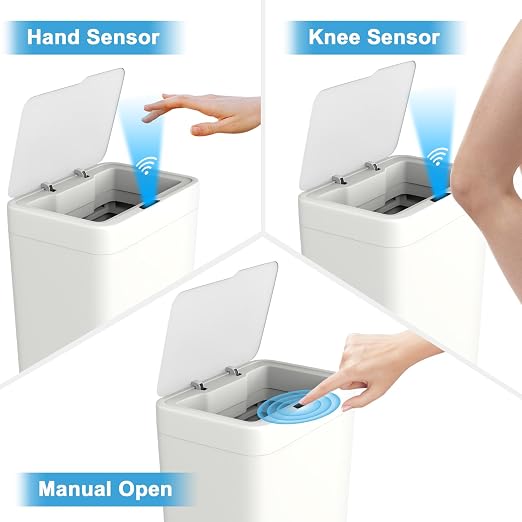 Naisu 2 Pack 4 Gal Bathroom Trash Can - Image 6