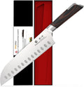 imarku Japanese Santoku Knife 7 Inch, Ultra Sharp Chef Knife, PakkaWood by imarku
