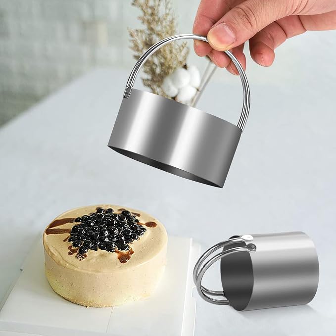 5 Pieces Cookie Cutters Round Cutters Stainless Steel Biscuit Cutter - Image 5