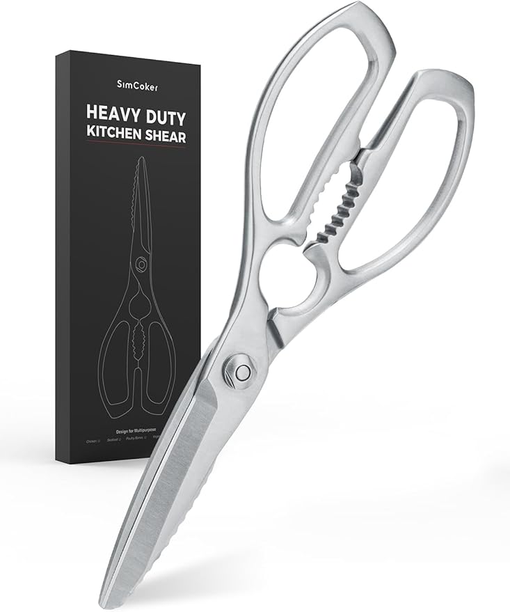 Kitchen Scissors, Forged Stainless Steel Heavy Duty Kitchen Shears, Dishwasher by SimCoker