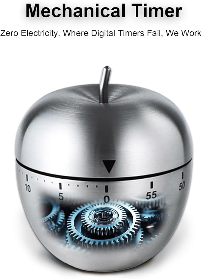 Kitchen Timer for Cooking, 60 Minutes Mechanical Timer - Image 2