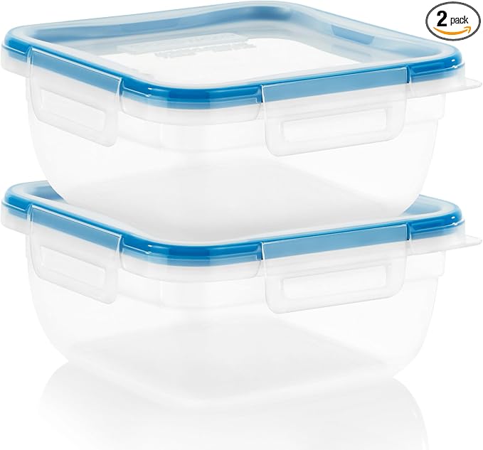 Snapware Plastic Total Solution 2-Pack Food Storage Containers Set, Leakproof & by Snapware