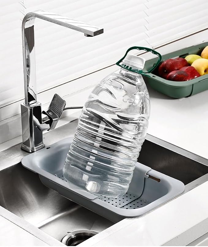NIWWIN Collapsible Kitchen Colander Strainer, Expandable Over the Sink Colander - Image 9