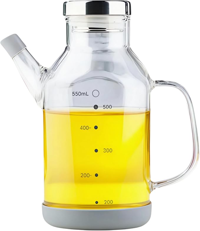 High Borosilicate Glass Oil Bottle-Olive Oil Dispenser by CreatingaBetterLife