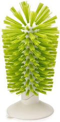 Brush-Up Glass Brush with Suction Cup Upright Stays in Sink Bristle Scrub by Hengkaising