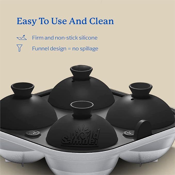 Samuelworld Large Silicone Premium Ice Trays, 2 Inches Big Ice Cube Tray & 2.5 - Image 6